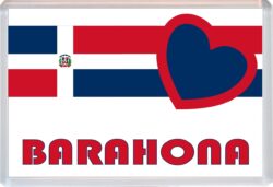 Barahona - Love Dominican Republic Towns & Cities Flag - Jumbo Fridge Magnet Souvenir Gift Present