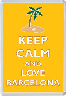 Keep Calm and Love Barcelona - Jumbo Fridge Magnet Souvenir Gift Present