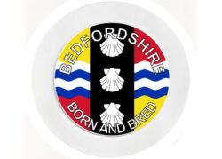 Bedfordshire Bord & Bred - Car Tax Disc Permit Window Holder - Reusable