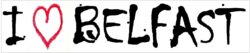 I Love Belfast - Car Bumper Laptop Window Decal Sticker