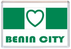 Benin City - Love Nigeria/Nigerian Towns & Cities Flag - Jumbo Fridge Magnet Souvenir Gift Present