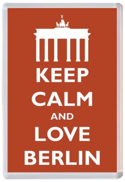 Keep Calm and Love Berlin - Jumbo Fridge Magnet Souvenir Gift Present