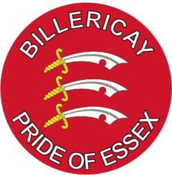 Billericay - Pride of Essex - TWO PACK - Car Bumper Laptop Window Decal County Flag Sticker