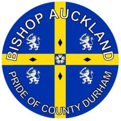 Bishop Auckland - Pride of County Durham - TWO PACK - Car Bumper Laptop Window Decal County Flag Sticker