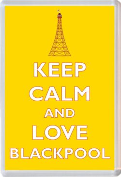 Keep Calm and Love Blackpool - Jumbo Fridge Magnet Souvenir Gift Present