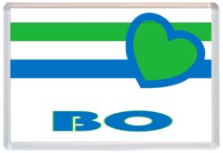 Bo - Love Sierra Leone Towns & Cities Flag - Jumbo Fridge Magnet Souvenir Gift Present