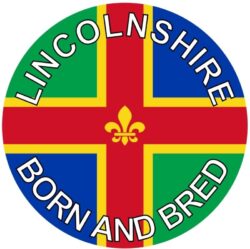 Lincolnshire Born & Bred - TWO PACK - Car Bumper Laptop Window Decal County Flag Sticker