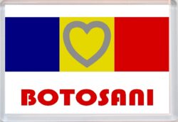 Botosani - Love Romania/Romanian Towns & Cities Flag - Jumbo Fridge Magnet Souvenir Gift Present