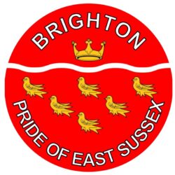 Brighton - Pride of East Sussex - TWO PACK - Car Bumper Laptop Window Decal County Flag Sticker