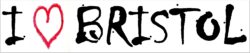 I Love Bristol - Car Bumper Laptop Window Decal Sticker