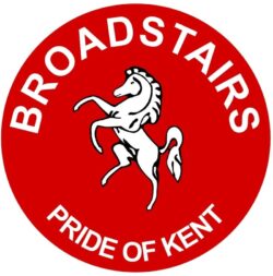Broadstairs - Pride of Kent - TWO PACK - Car Bumper Laptop Window Decal County Flag Sticker