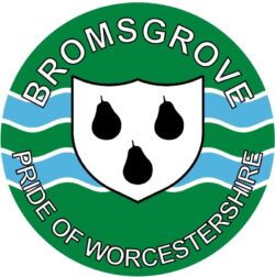 Bromsgrove - Pride of Worcestershire - TWO PACK - Car Bumper Laptop Window Decal County Flag Sticker