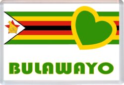 Bulawayo - Love Zimbabwe/Zimbabwean Towns & Cities Flag - Jumbo Fridge Magnet Souvenir Gift Present