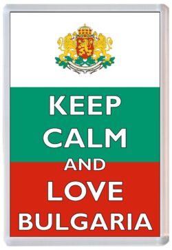Keep Calm and Love Bulgaria - Jumbo Fridge Magnet Souvenir Gift Present