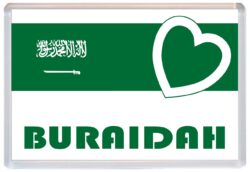 Buraidah - Love Saudi Arabia/Arabian Towns & Cities Flag - Jumbo Fridge Magnet Souvenir Gift Present