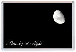 Barnsley at Night - Jumbo Fridge Magnet Souvenir Gift Present