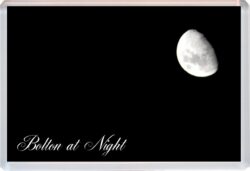Bolton at Night - Jumbo Fridge Magnet Souvenir Gift Present