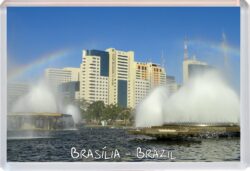 Brasilia - Brazil - Jumbo Fridge Magnet Souvenir Gift Present 16B1