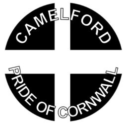 Camelford - Pride of Cornwall - TWO PACK - Car Bumper Laptop Window Decal County Flag Sticker