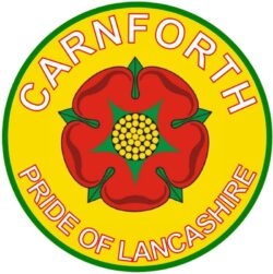 Carnforth - Pride of Lancashire - TWO PACK - Car Bumper Laptop Window Decal County Flag Sticker