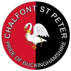 Chalfont St Peter - Pride of Buckinghamshire - TWO PACK - Car Bumper Laptop Window Decal County Flag Sticker