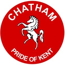 Chatham - Pride of Kent - TWO PACK - Car Bumper Laptop Window Decal County Flag Sticker