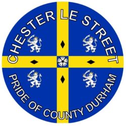 Chester Le Street - Pride of County Durham - TWO PACK - Car Bumper Laptop Window Decal County Flag Sticker