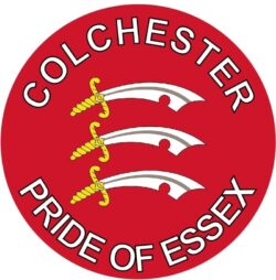 Colchester - Pride of Essex - TWO PACK - Car Bumper Laptop Window Decal County Flag Sticker