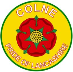 Colne - Pride of Lancashire - TWO PACK - Car Bumper Laptop Window Decal County Flag Sticker