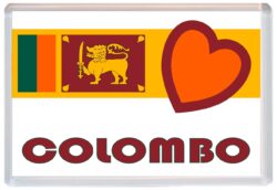 Colombo - Love Sri Lanka/Lankan Towns & Cities Flag - Jumbo Fridge Magnet Souvenir Gift Present