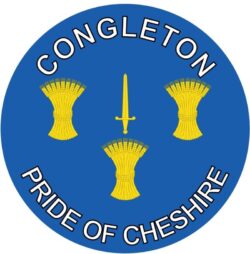 Congleton - Pride of Cheshire - TWO PACK - Car Bumper Laptop Window Decal County Flag Sticker
