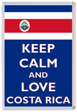 Keep Calm and Love Costa Rica - Jumbo Fridge Magnet Souvenir Gift Present