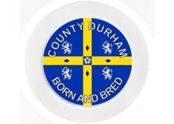 County Durham Bord & Bred - Car Tax Disc Permit Window Holder - Reusable