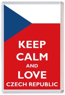 Keep Calm and Love Czech Republic - Jumbo Fridge Magnet Souvenir Gift Present