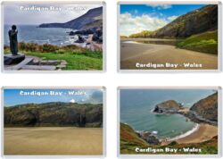 Cardigan Bay - Wales - 4 PACK - Jumbo Fridge Magnet Souvenir Gift Present