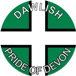 Dawlish - Pride of Devon - TWO PACK - Car Bumper Laptop Window Decal County Flag Sticker