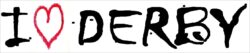I Love Derby - Car Bumper Laptop Window Decal Sticker