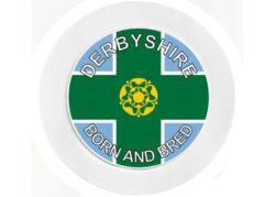 Derbyshire Bord & Bred - Car Tax Disc Permit Window Holder - Reusable