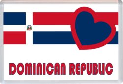 Love Dominican Republic Towns & Cities Flag - Jumbo Fridge Magnet Souvenir Gift Present