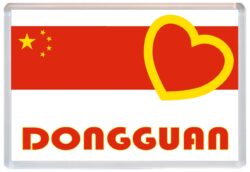 Dongguan - Love China/Chinese Towns & Cities Flag - Jumbo Fridge Magnet Souvenir Gift Present