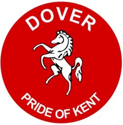 Dover - Pride of Kent - TWO PACK - Car Bumper Laptop Window Decal County Flag Sticker