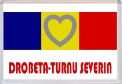 Drobeta-Turnu Severin - Love Romania/Romanian Towns & Cities Flag - Jumbo Fridge Magnet Souvenir Gift Present
