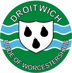 Droitwich - Pride of Worcestershire - TWO PACK - Car Bumper Laptop Window Decal County Flag Sticker