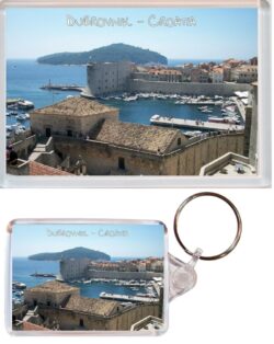 Dubrovnik - Croatia - Jumbo Fridge Magnet & Double Sided Large Keyring Key Fob Chain Ring Gift Present Souvenir