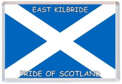 East Kilbride - Love Scotland/Scottish Towns & Cities Flag - Jumbo Fridge Magnet Souvenir Gift Present