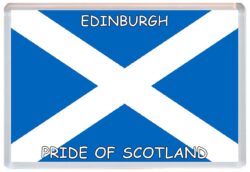 Edinburgh - Love Scotland/Scottish Towns & Cities Flag - Jumbo Fridge Magnet Souvenir Gift Present