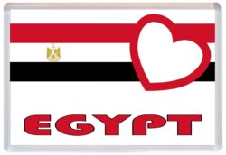 Egypt - Love Egyptian Towns & Cities Flag - Jumbo Fridge Magnet Souvenir Gift Present