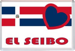 El Seibo - Love Dominican Republic Towns & Cities Flag - Jumbo Fridge Magnet Souvenir Gift Present