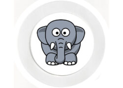 Funny Elephant - Car Tax Disc Permit Window Holder - Reusable