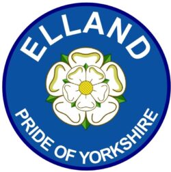 Elland - Pride of Yorkshire - TWO PACK - Car Bumper Laptop Window Decal County Flag Sticker